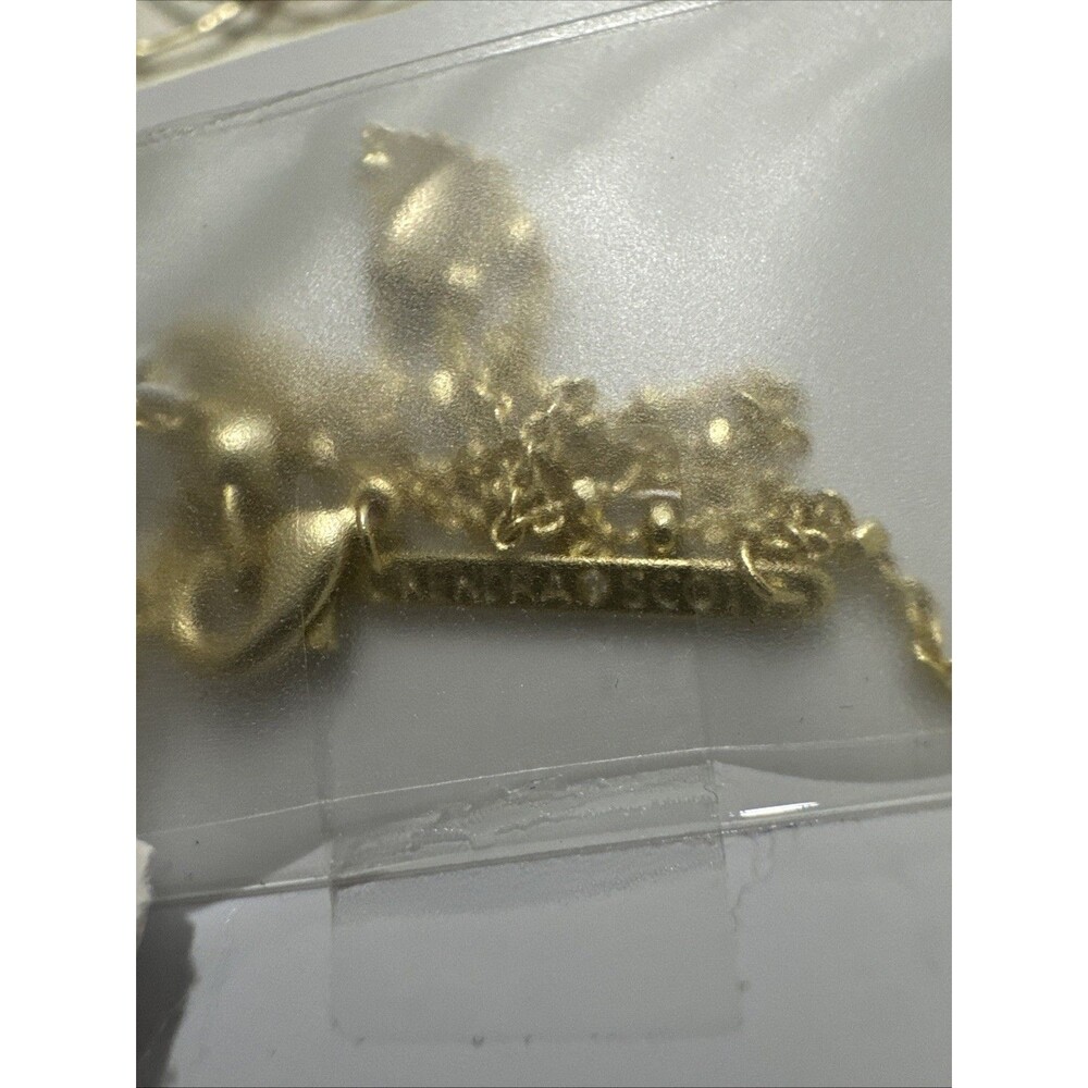Kendra Scott Jolie Short Pendant Necklace  Gold Dichroic Glass NWT - Picture 7 of 8